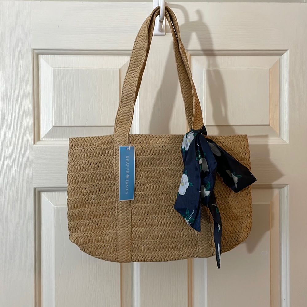 Draper James every day straw bag